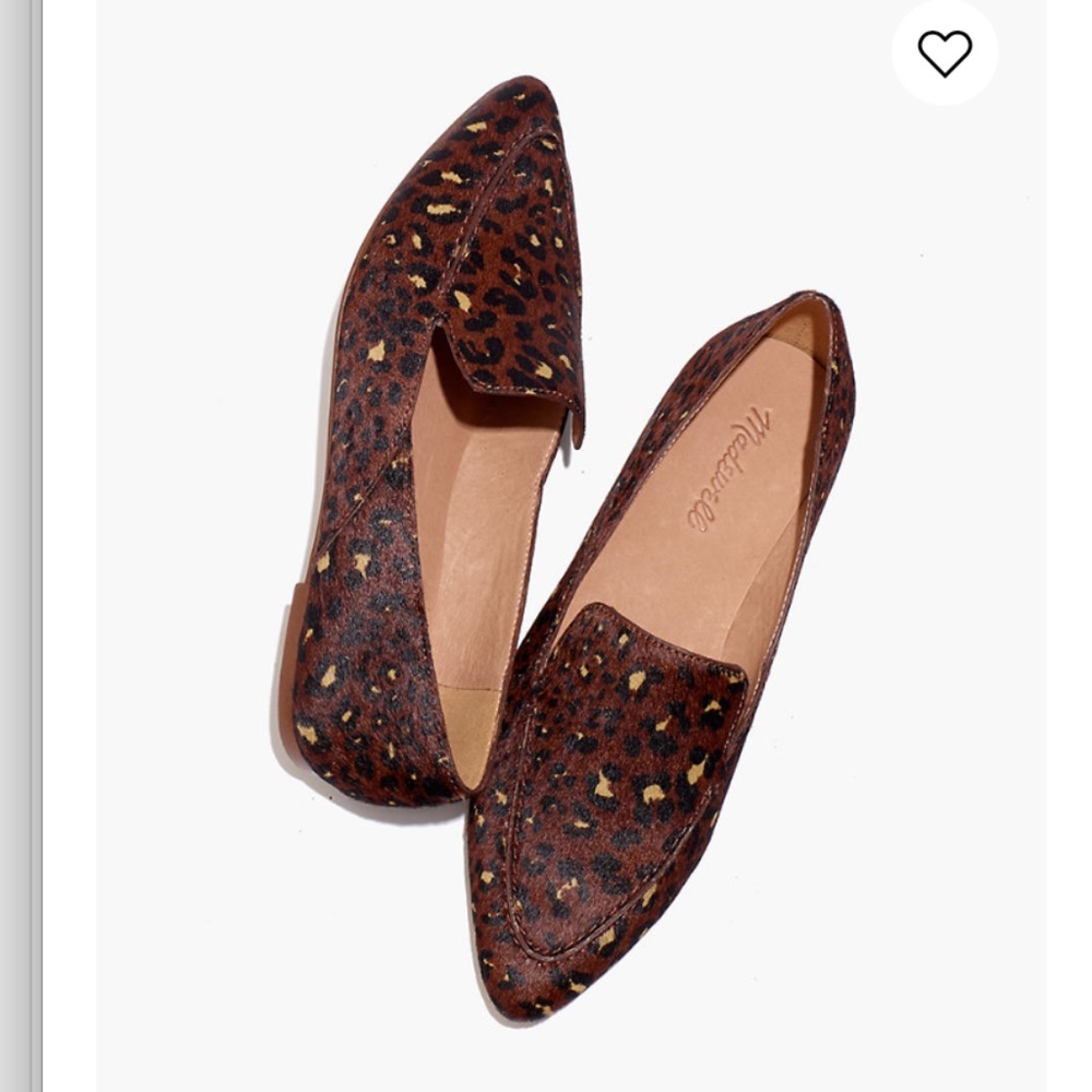 NWT‎ Frances Skimmer in Painted Leopard Calf Hair
